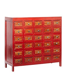 Wood Boho Style Cabinet