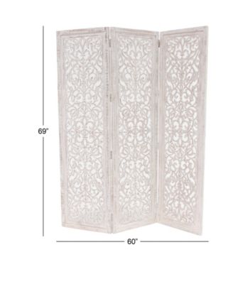 Mango Wood Farmhouse Room Divider Screen