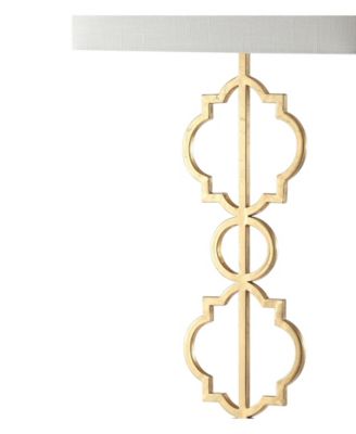 Selina Iron Ogee Trellis Modern LED Floor Lamp