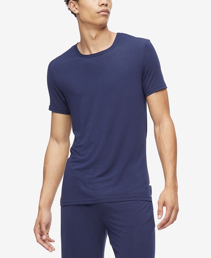 gemeenschap Geurig ondersteuning Calvin Klein Men's Ultra Soft Modern Modal Crewneck Lounge T-Shirt &  Reviews - Pajamas & Robes - Men - Macy's