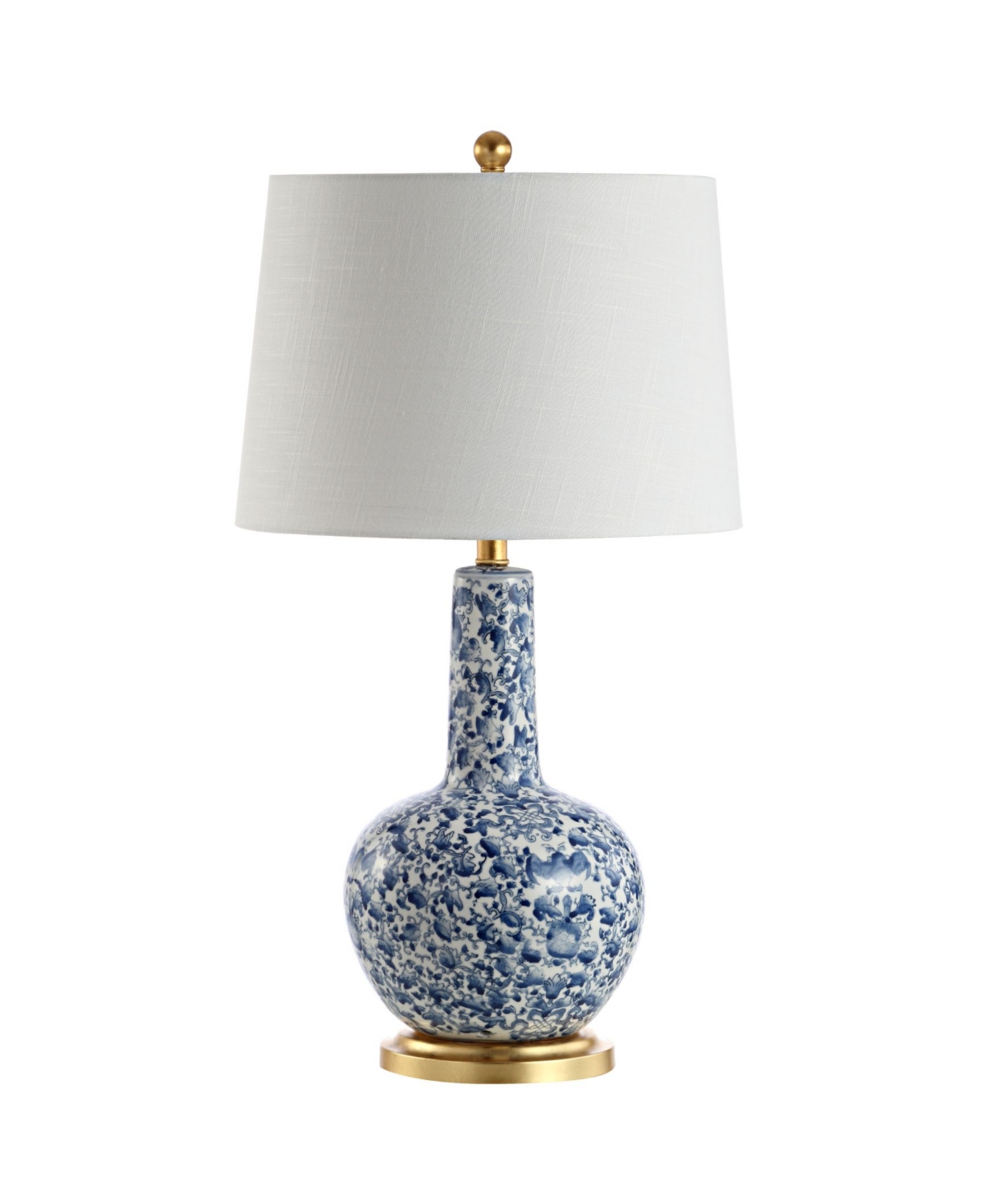Chinois Ceramic and Iron Classic Cottage Led Table Lamp