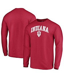 Men's Crimson Indiana Hoosiers Campus Long Sleeve T-shirt