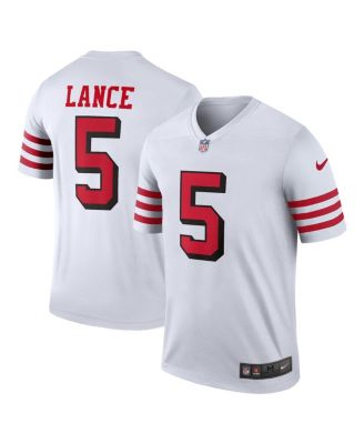 Men's Nike Trey Lance Scarlet San Francisco 49ers Alternate Vapor Limited  Jersey