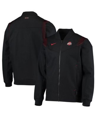 Nike Men's Black Ohio State Buckeyes Full-Zip Bomber Jacket