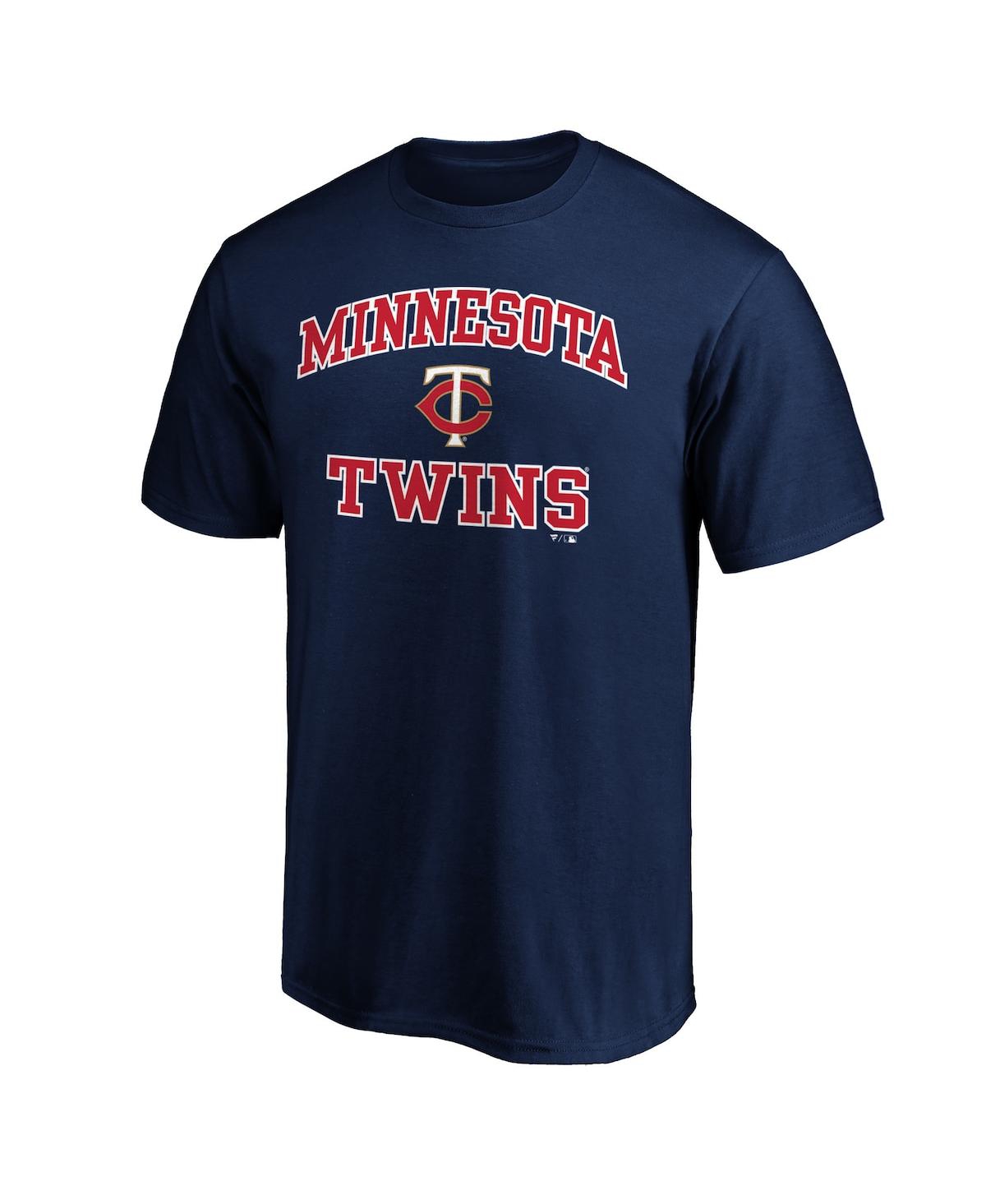 Men'sMinnesota Twins Heart Soul T-shirt - Navy