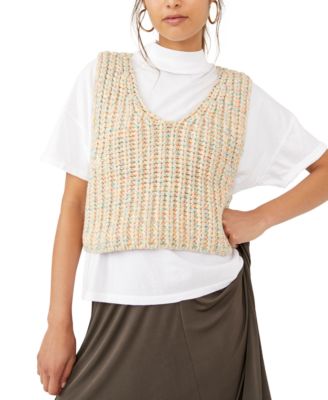 Free People Hoopla Sweater Vest 