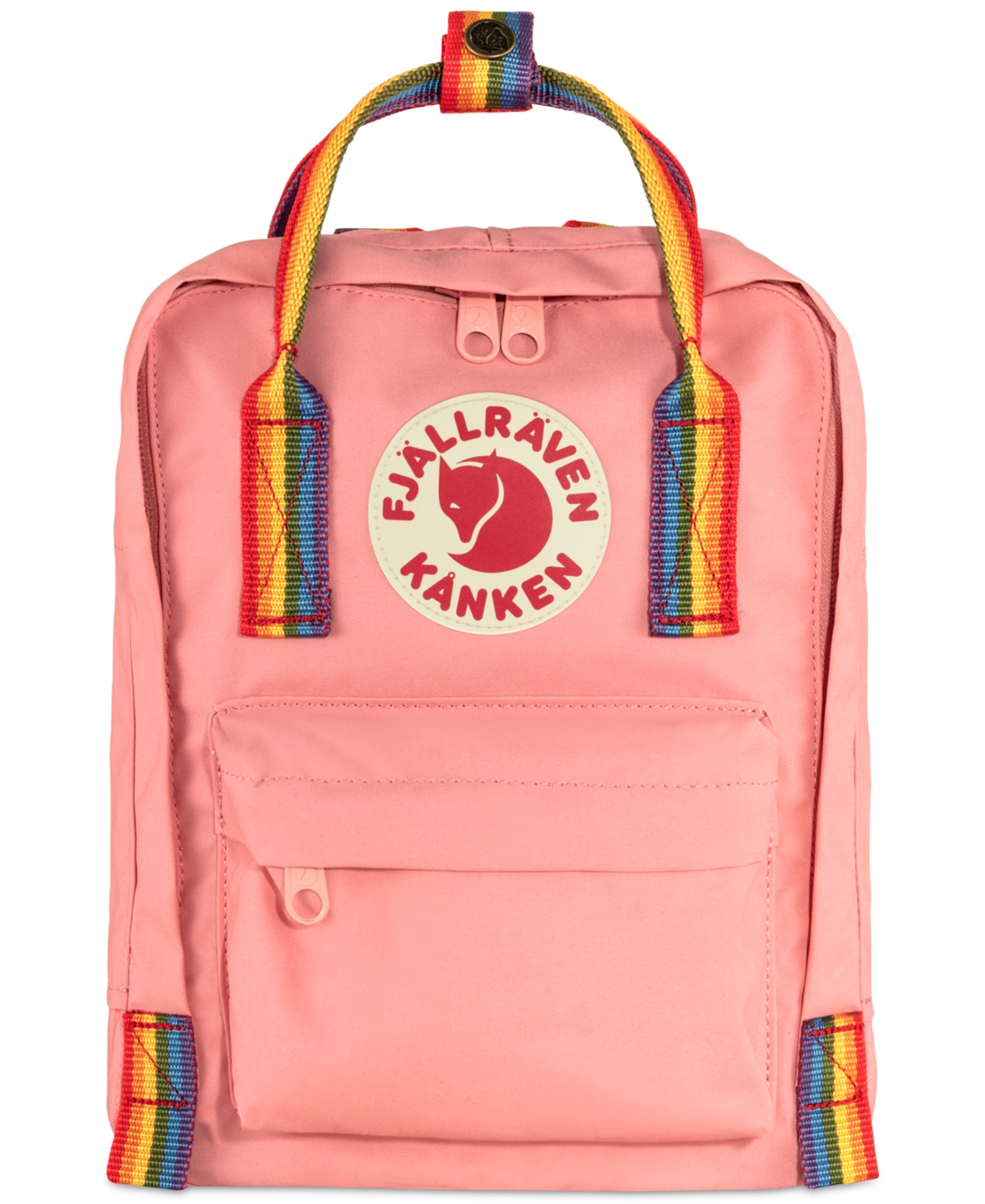 Kanken Rainbow Mini Backpack - Spruce Green-rainbow Pattern