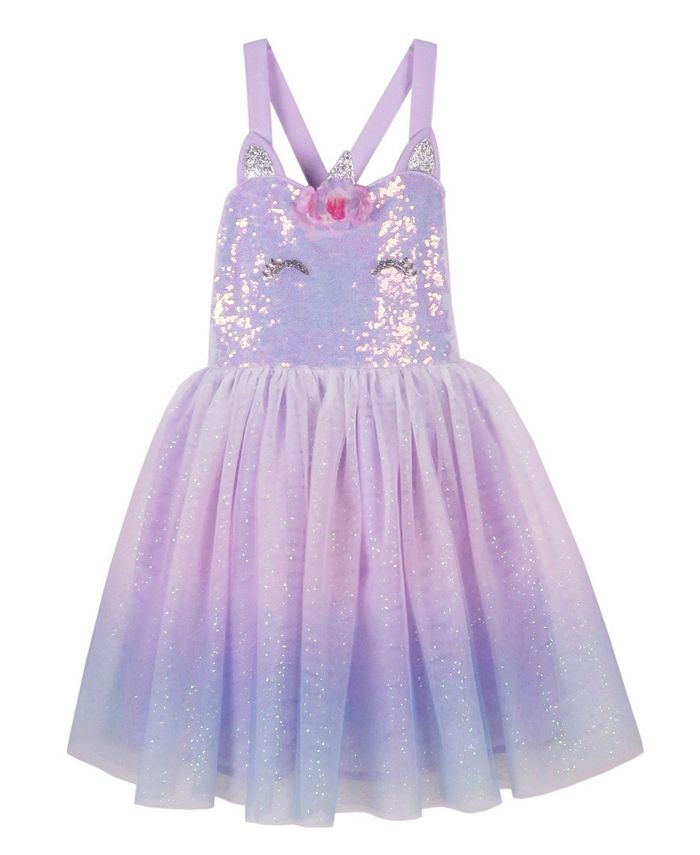Pink Violet Little Girls Sequins Bodice and Ombre Mesh Tutu