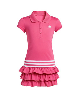 adidas Little Girls Short Sleeve Polo Dress - Macy's