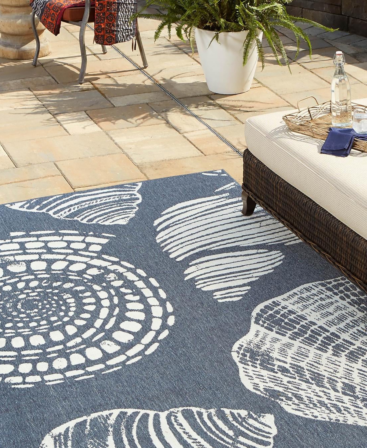 Bayshore Home Outdoor Shore Bodrum Area Rug