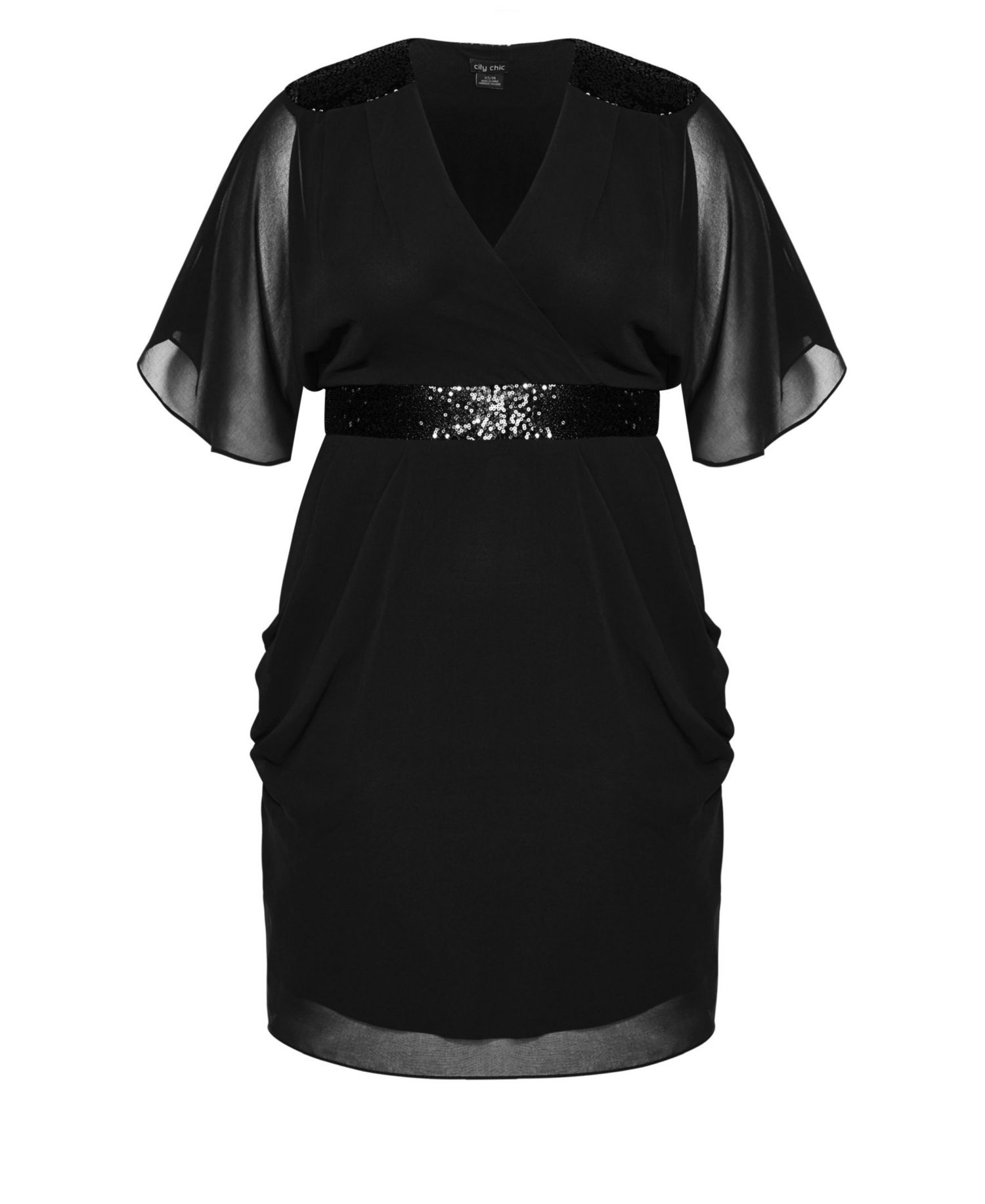 Women's Sequin Wrap Dress
