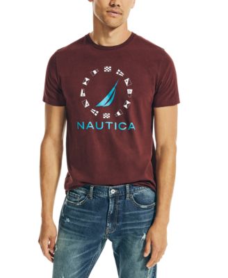 burgundy nautica shirt