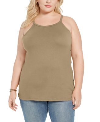 Trendy Plus Size Halter Tank Top
