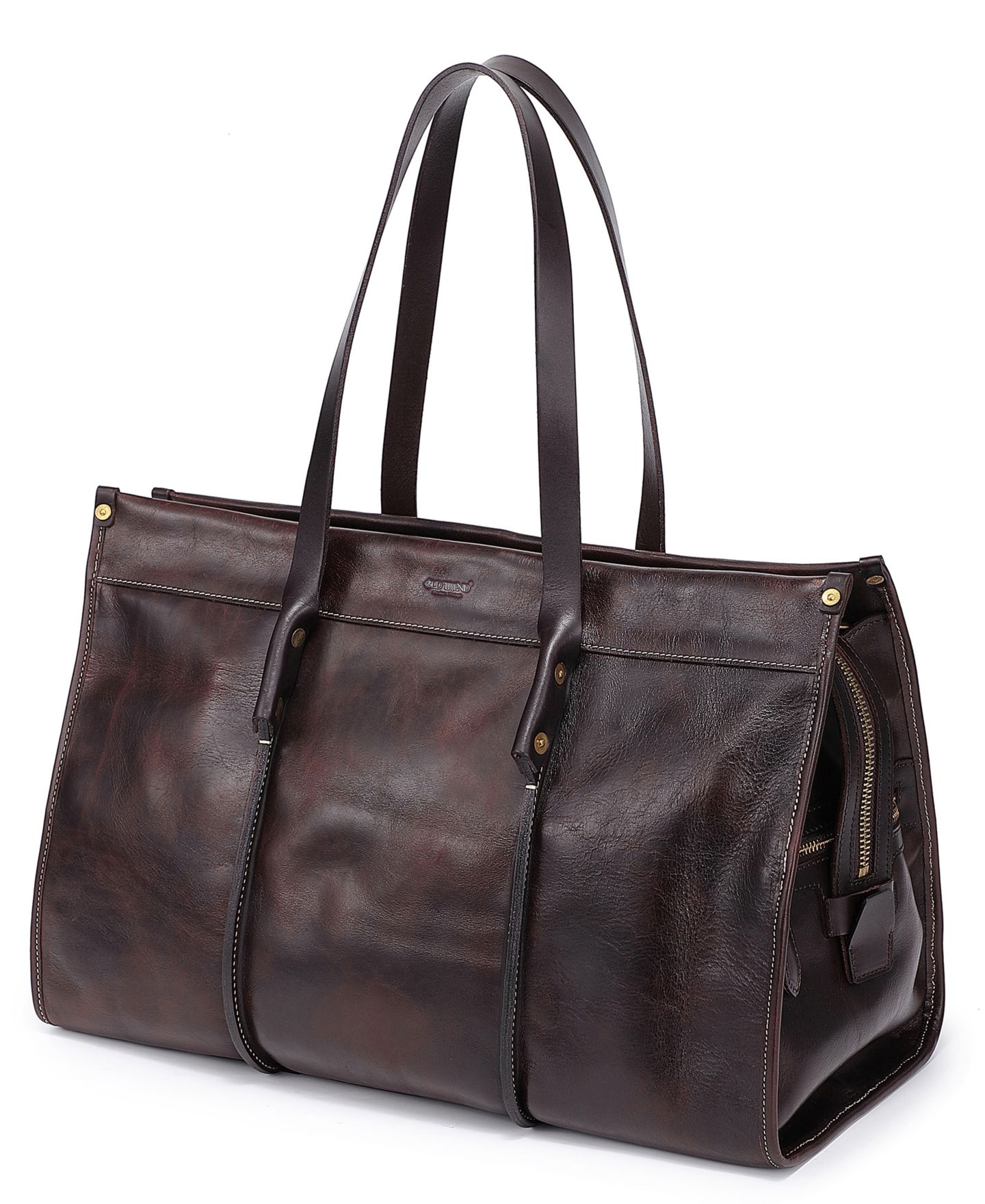 Женская сумка OLD TREND Genuine Leather Spring Hill Duffel, цвет: Коричневый — фото 4