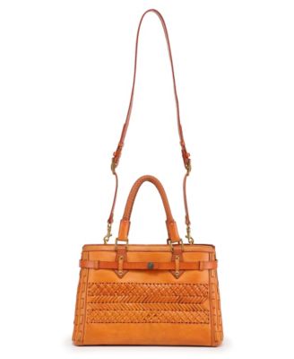 Women's Genuine Leather Lantana Satchel Bag