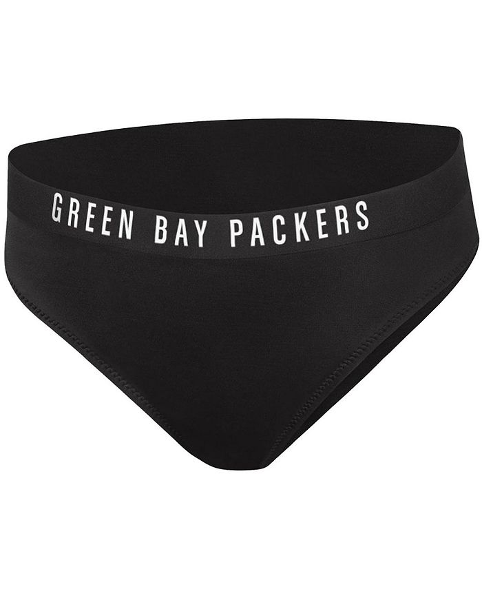 G Iii 4her By Carl Banks Womens Black Green Bay Packers All Star Bikini Bottom Macys 