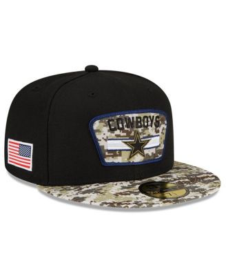 Men's New Era Black/Camo Dallas Cowboys 2021 Salute To Service 59FIFTY  Fitted Hat 