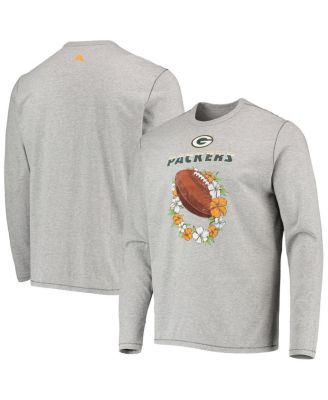 Tommy Bahama Men's Heather Gray Green Bay Packers Sport Lei Pass Long  Sleeve T-shirt - Macy's