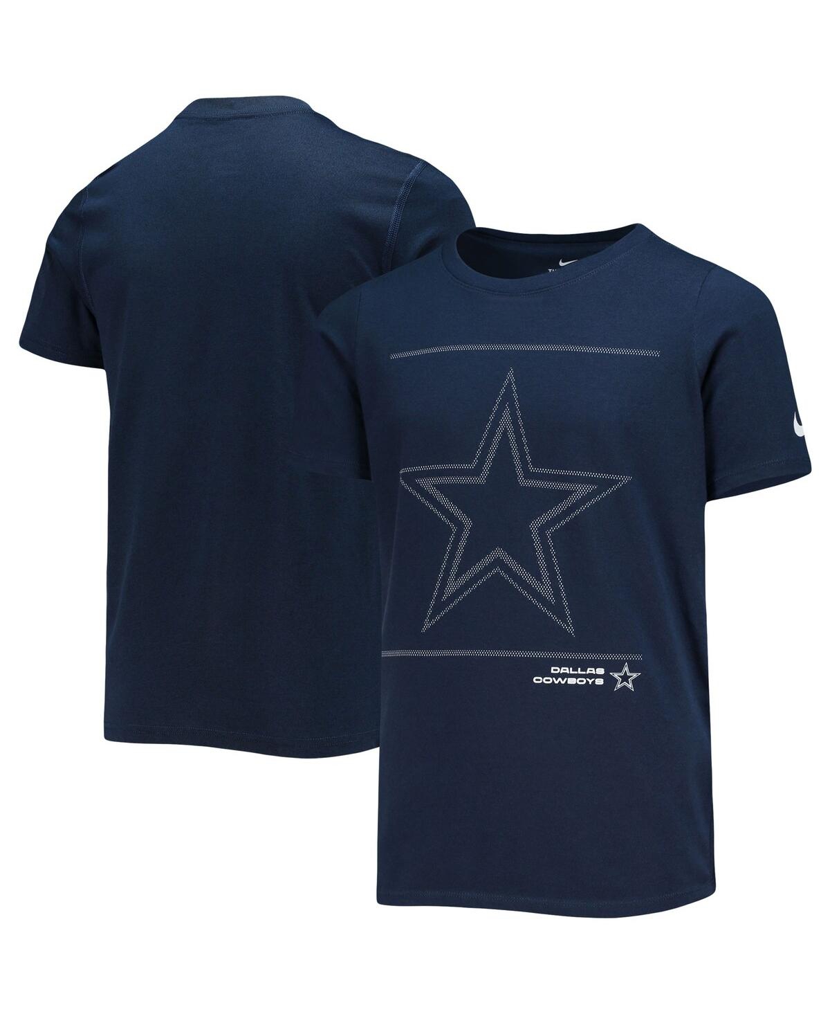 Youth Boys Nike Navy Dallas Cowboys Team Issue Performance T-shirt