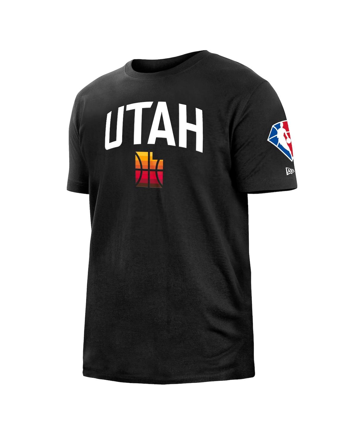 Men's New EraUtah Jazz 2021/22 City Edition Brushed Jersey T-shirt - Black
