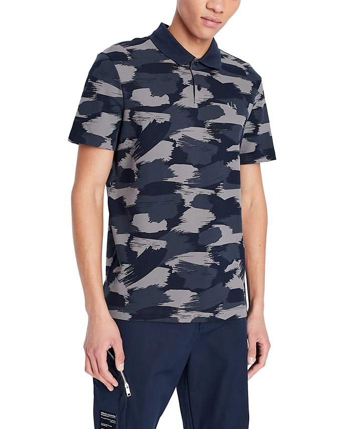 voor hulp in de huishouding Levering A|X Armani Exchange Men's Stretch Brushstroke Camouflage Polo Shirt &  Reviews - Polos - Men - Macy's
