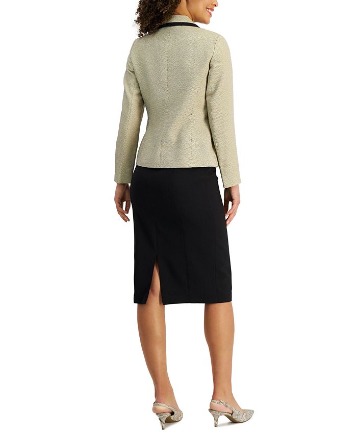 Le Suit Women's Contrast Skirt Suit, Regular & Petite Sizes - Macy's