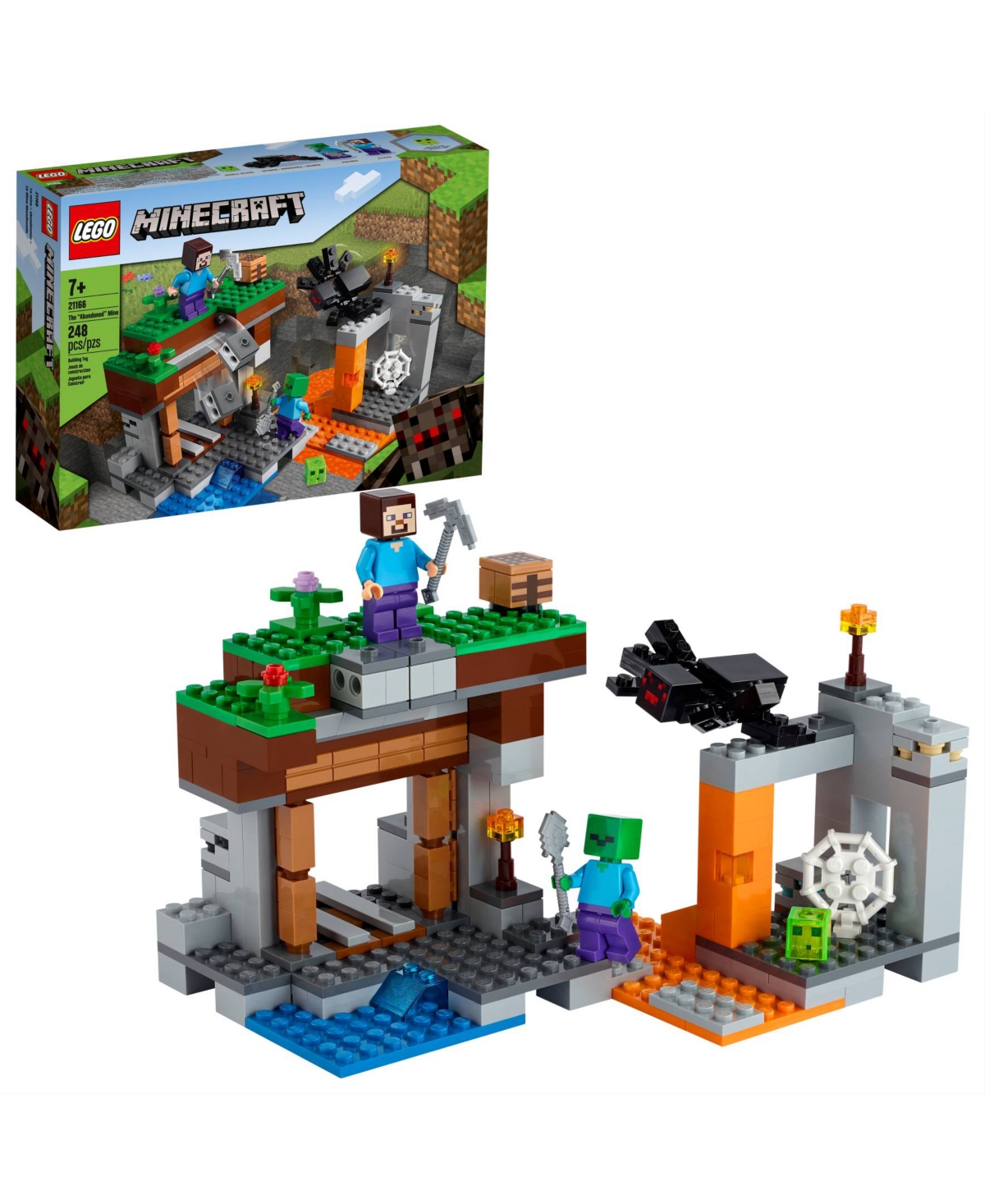 Lego Kids' Minecraft 21166 The Abandoned Mine Toy Building Set In No Color