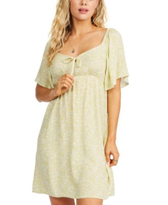 Billabong - Juniors' Secret Garden Flutter-Sleeve Dress