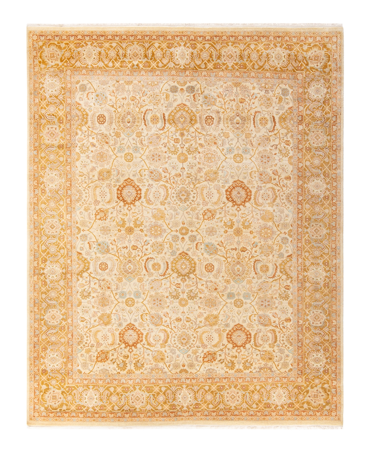 Closeout! Adorn Hand Woven Rugs Mogul M1605 8'1in x 10'6in Area Rug - Ivory