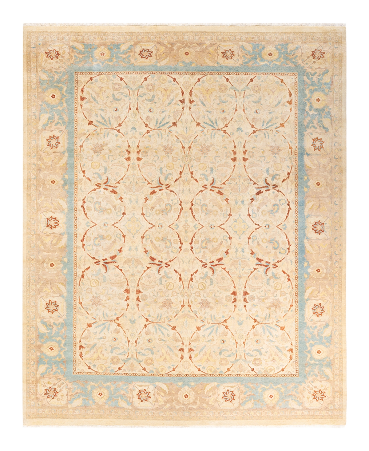 Closeout! Adorn Hand Woven Rugs Mogul M1605 8'3in x 10'6in Area Rug - Ivory