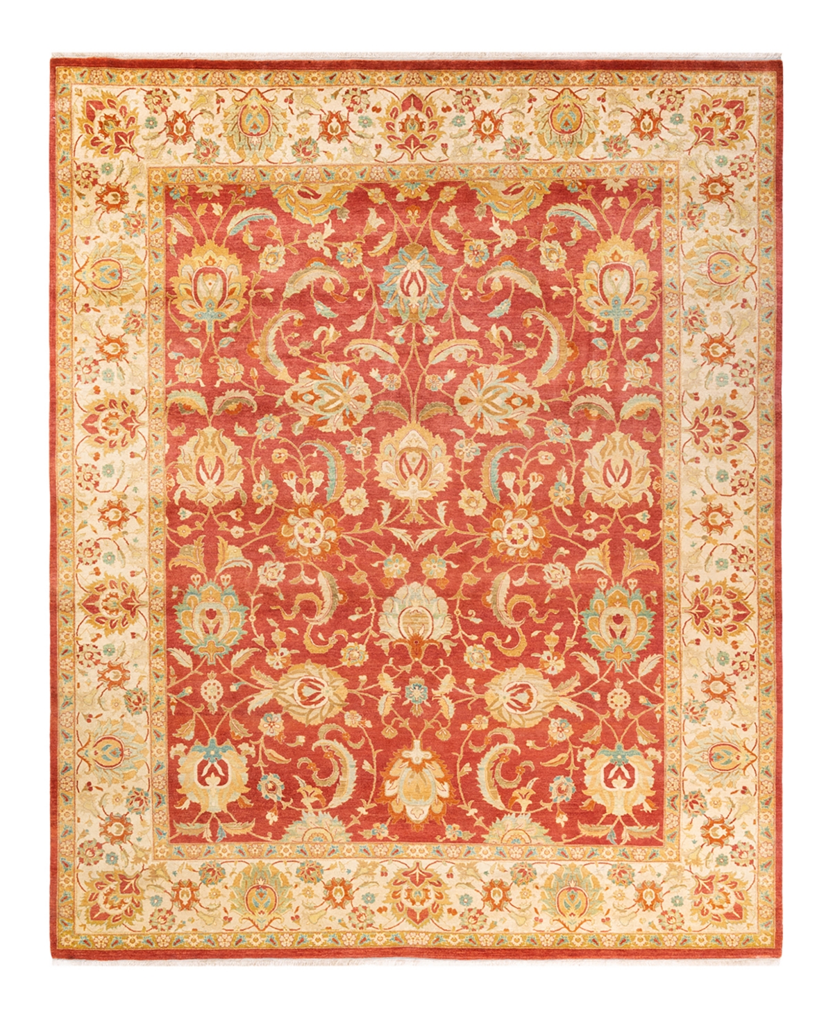 Closeout! Adorn Hand Woven Rugs Mogul M1605 8'1in x 10'2in Area Rug - Orange