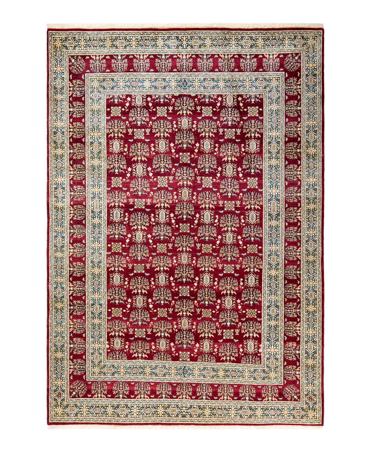 Closeout! Adorn Hand Woven Rugs Mogul M1274 6'3in x 9'2in Area Rug - Red