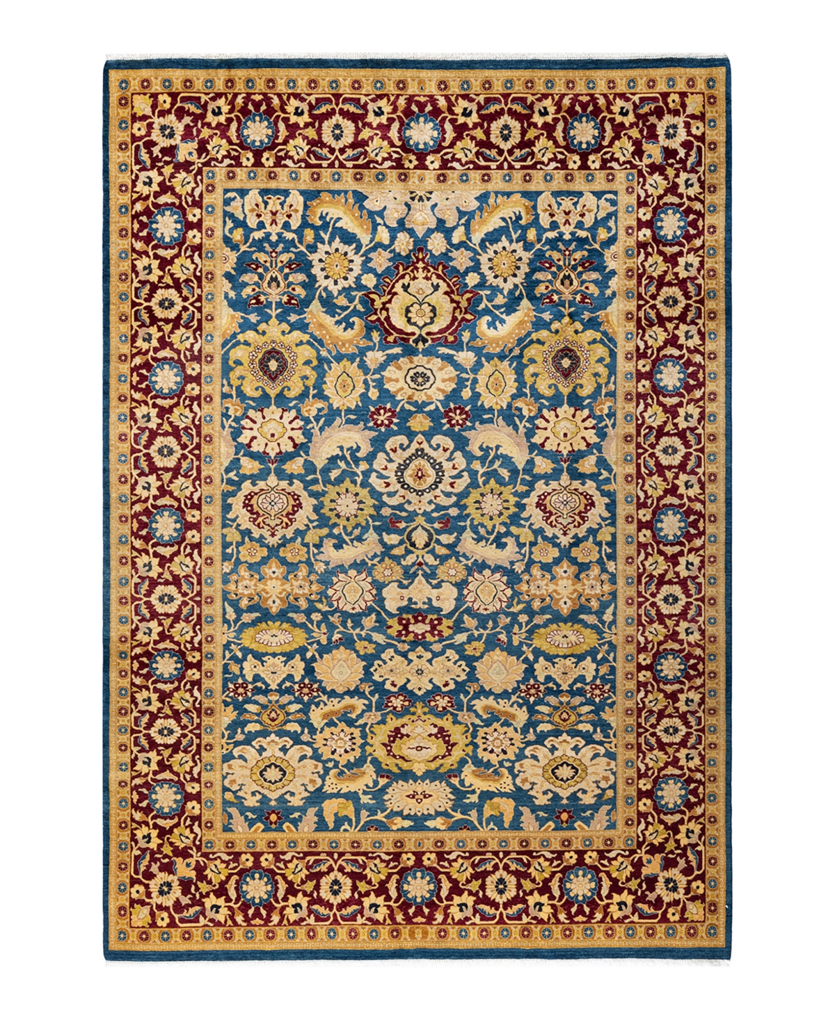 Closeout! Adorn Hand Woven Rugs Mogul M11659 6'2in x 9'1in Area Rug - Blue