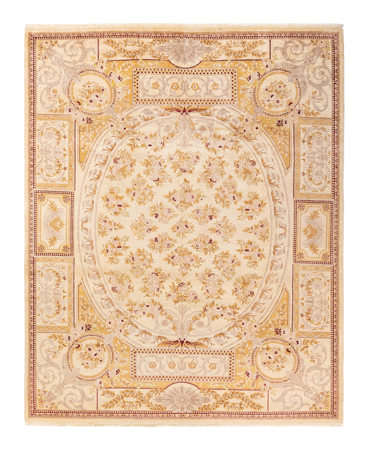 Closeout! Adorn Hand Woven Rugs Mogul M1273 8'2in x 10'4in Area Rug - Ivory