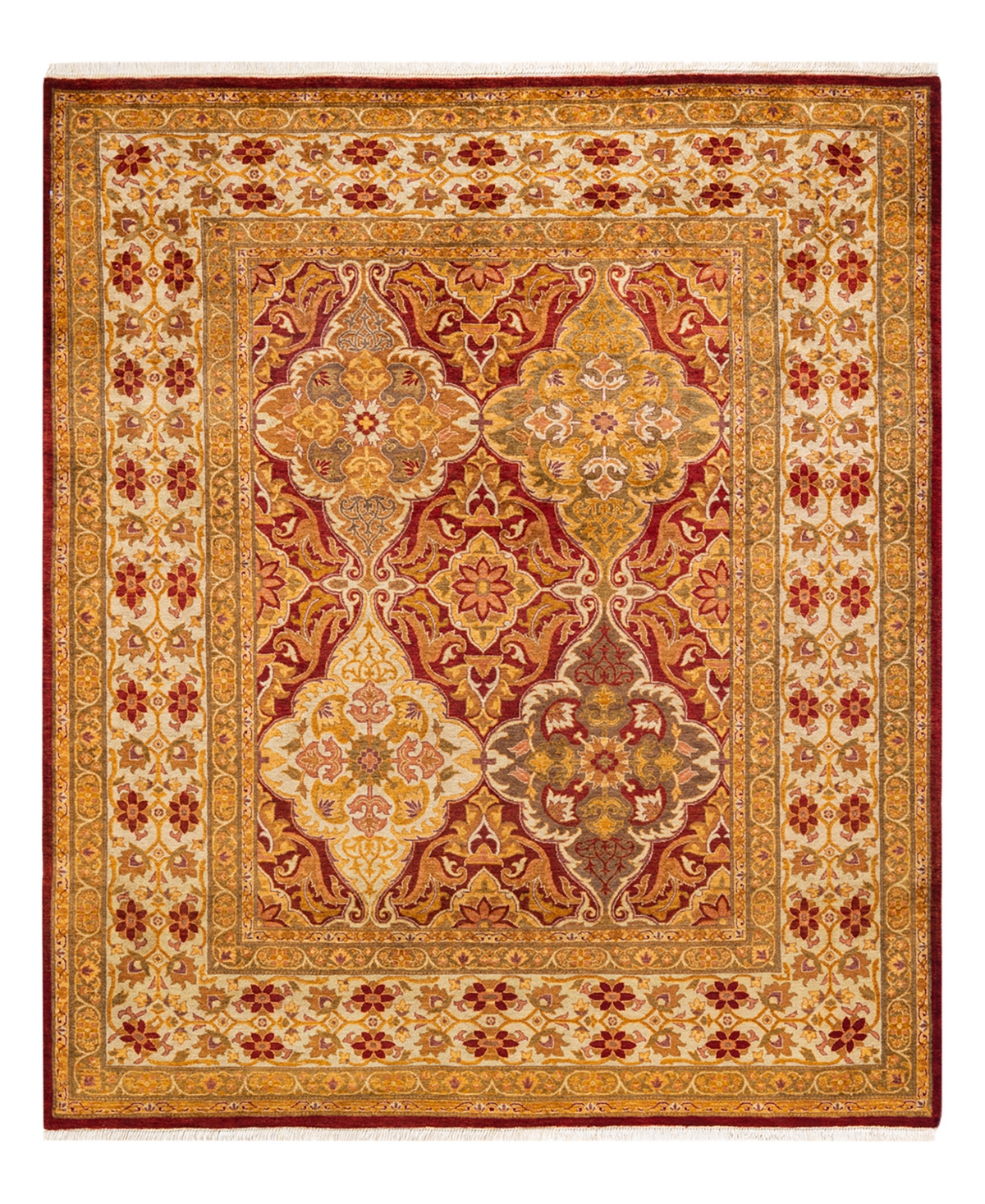 Closeout! Adorn Hand Woven Rugs Mogul M1644 5'3in x 6'1in Area Rug - Red