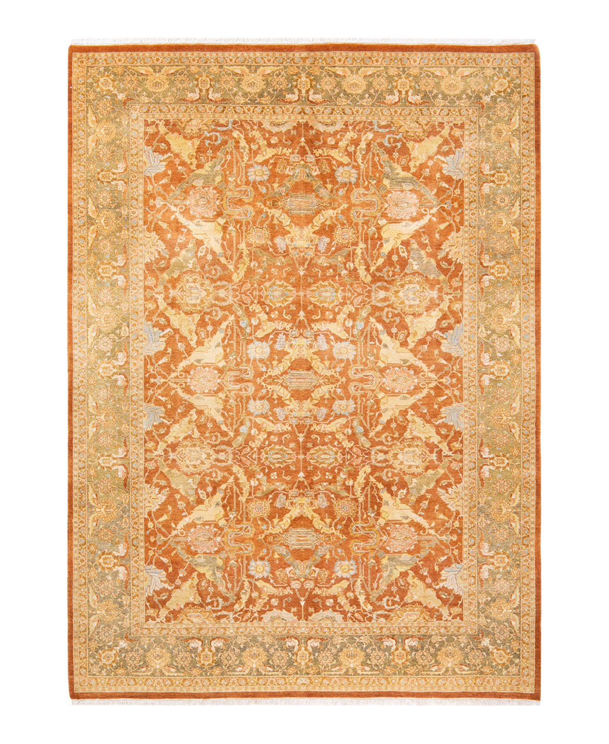 Closeout! Adorn Hand Woven Rugs Mogul M152100 6'4in x 8'10in Area Rug - Brown