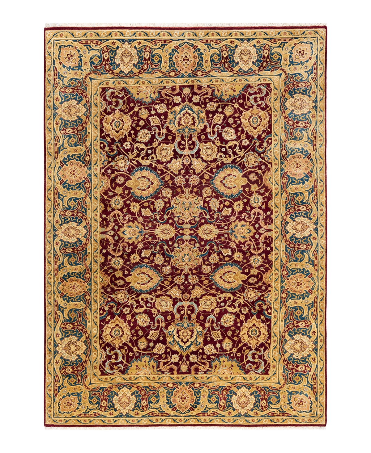 Closeout! Adorn Hand Woven Rugs Mogul M142627 6'1in x 8'5in Area Rug - Red
