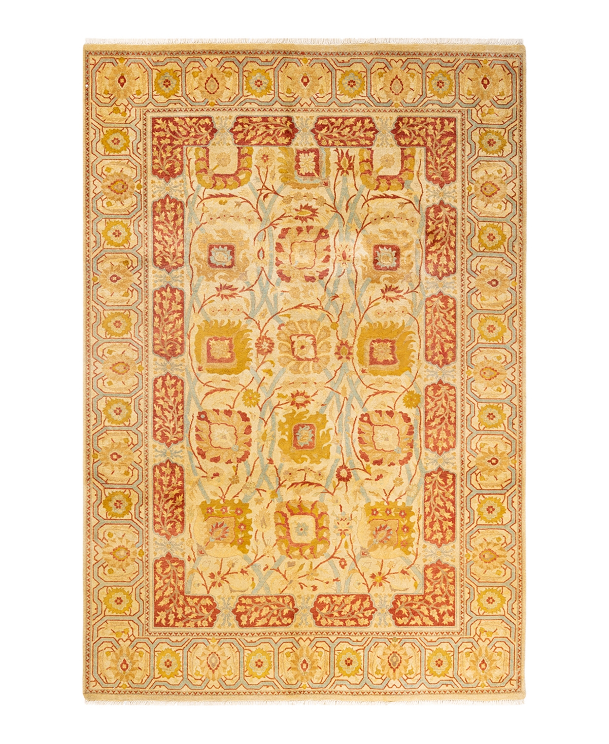 Closeout! Adorn Hand Woven Rugs Mogul M142728 6' x 9'1in Area Rug - Ivory