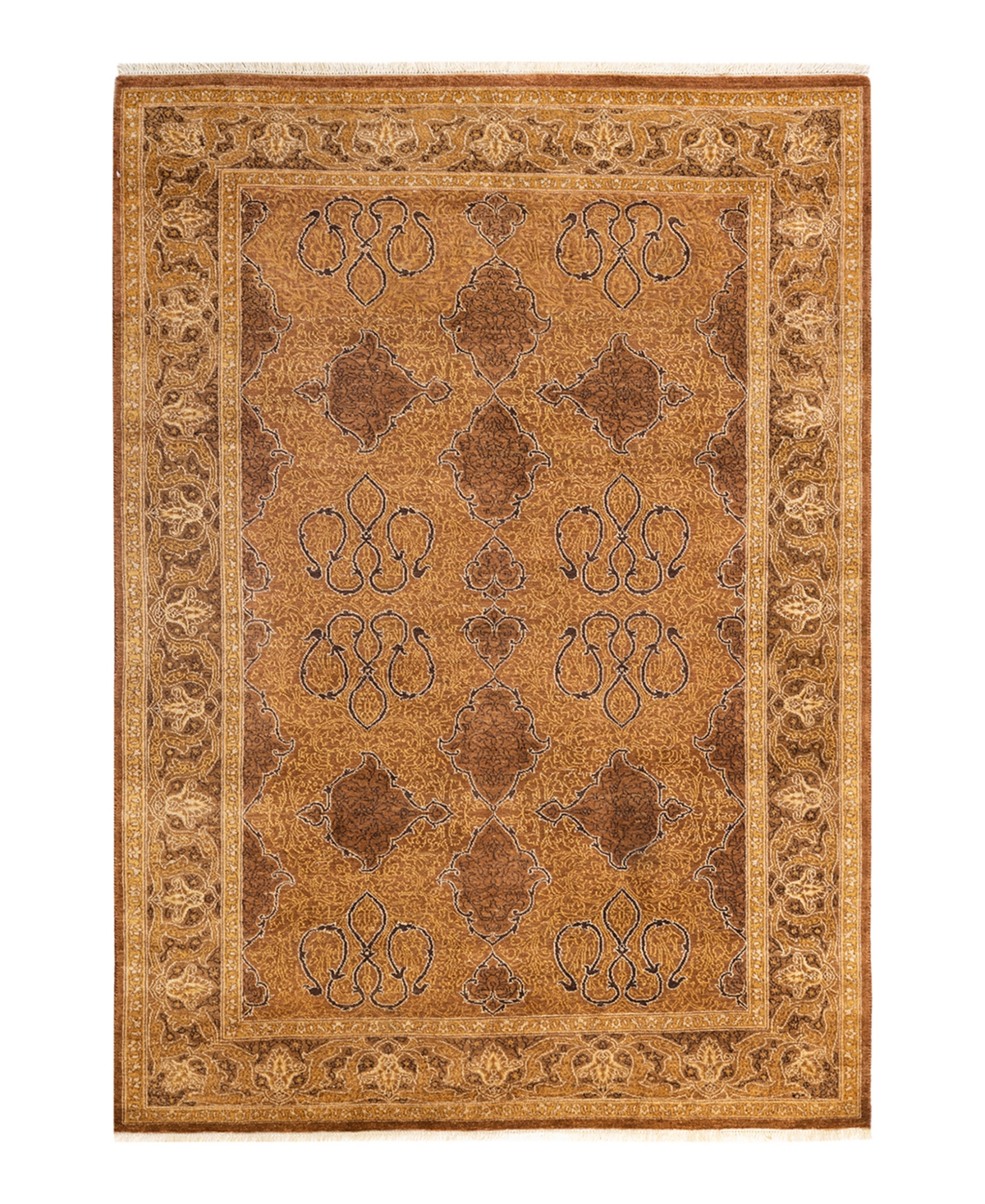 Closeout! Adorn Hand Woven Rugs Mogul M162291 4'3in x 6' Area Rug - Yellow