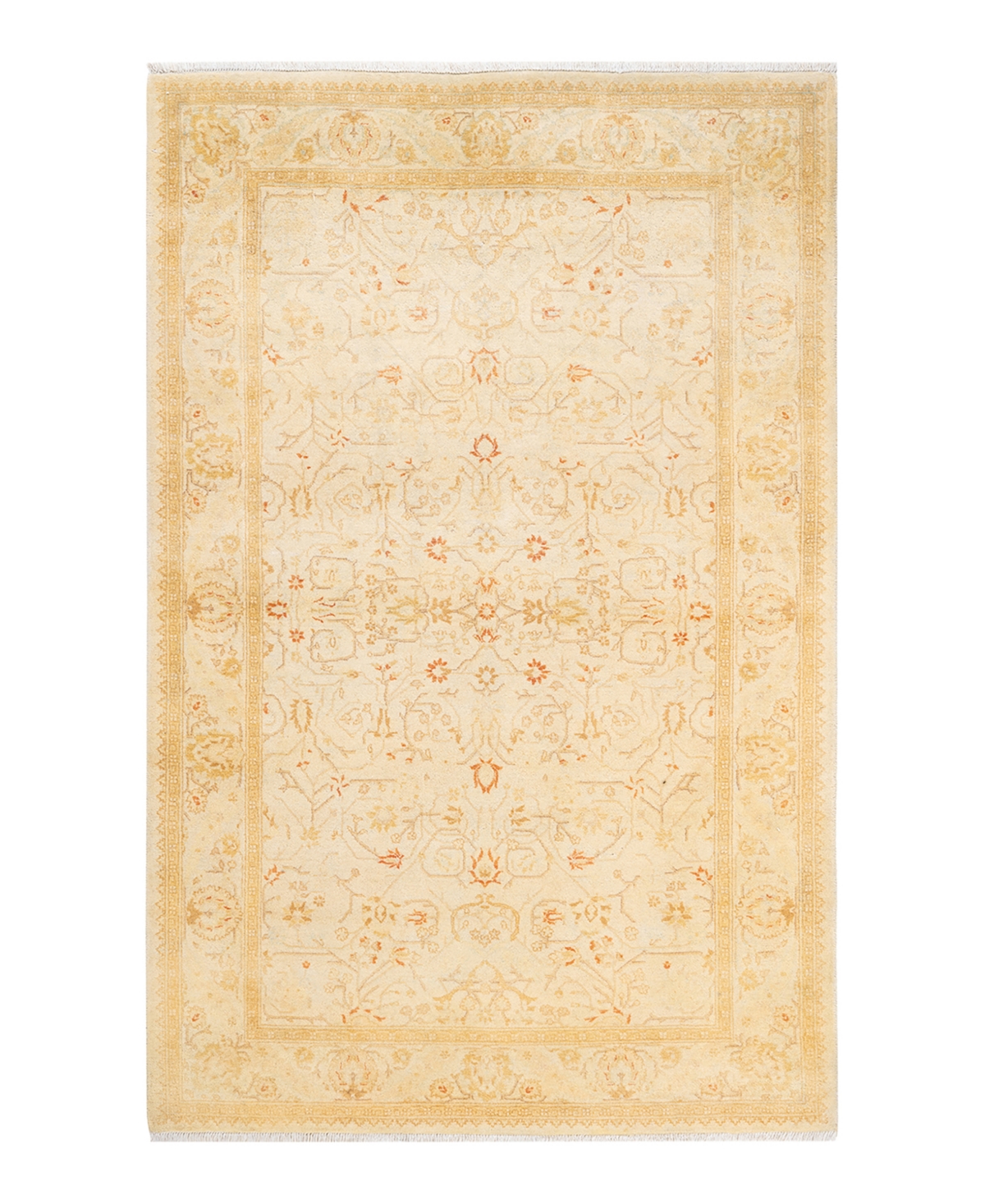Closeout! Adorn Hand Woven Rugs Mogul M158335 4'1in x 6'4in Area Rug - Ivory