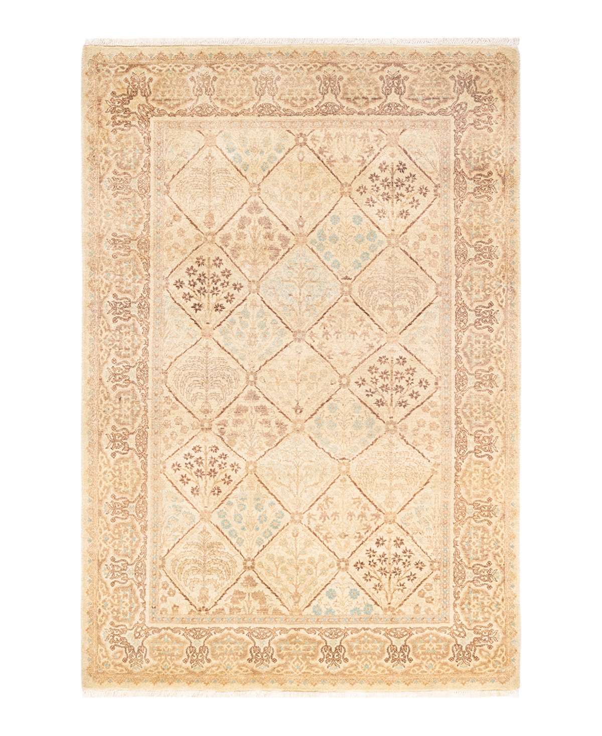 Closeout! Adorn Hand Woven Rugs Mogul M15834 4'2in x 6'2in Area Rug - Ivory