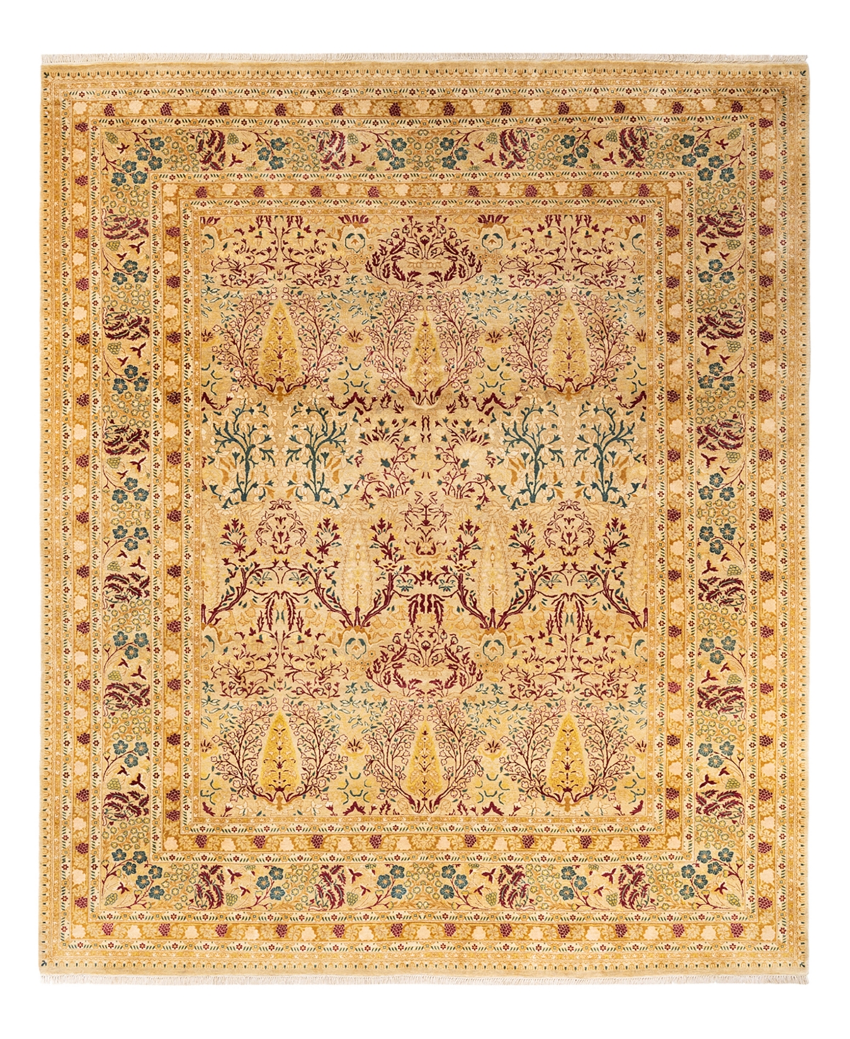 Closeout! Adorn Hand Woven Rugs Mogul M12566 8'3in x 10'1in Area Rug - Yellow