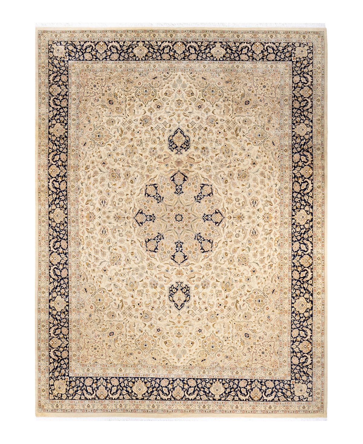 Closeout! Adorn Hand Woven Rugs Mogul M1582 9'2in x 12'5in Area Rug - Ivory
