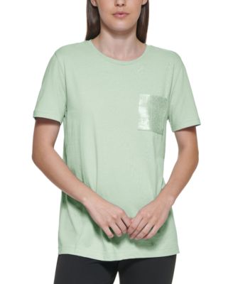 sequin pocket t shirt