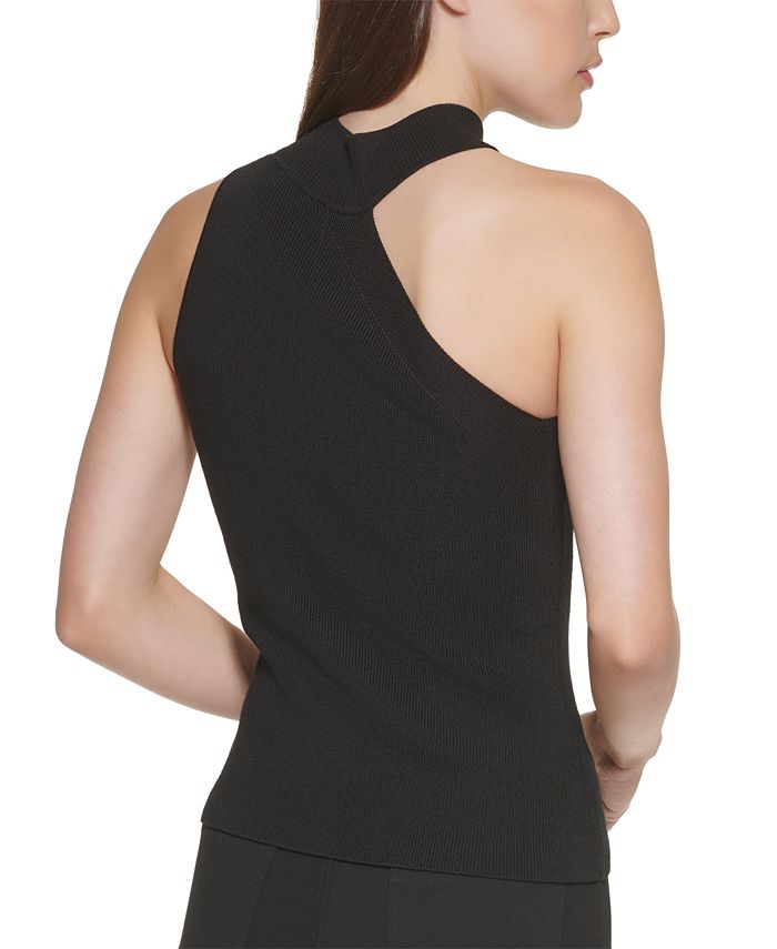 DKNY Asymmetrical Mock-Neck Sweater & Reviews - Sweaters - Women - Macy's