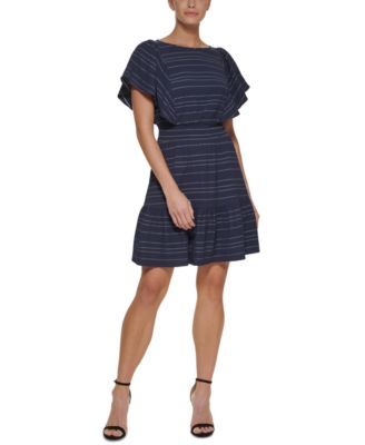 Dkny fashion smocked waist dress