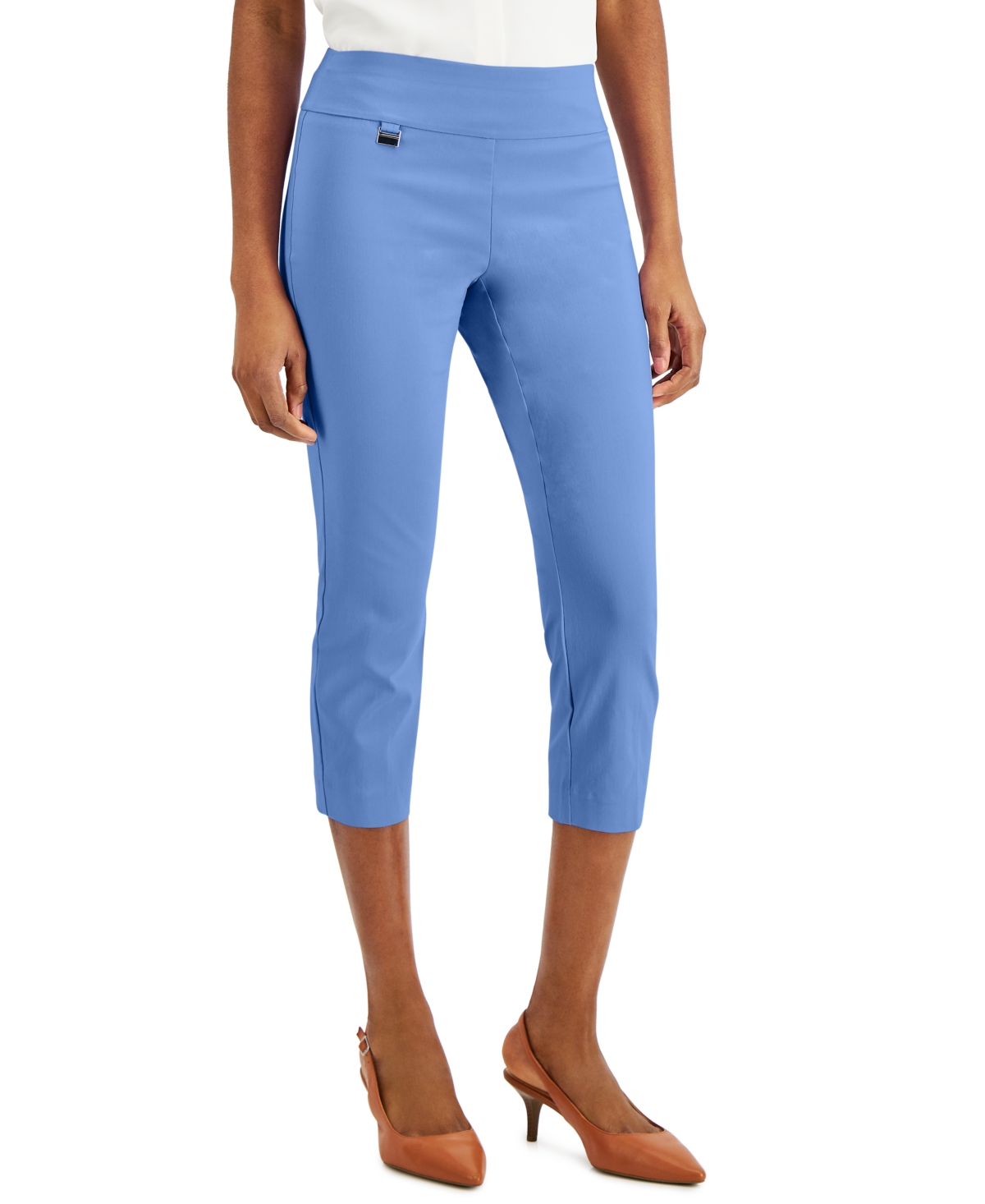 Alfani Essential Capri Pull On with Tummy Control Regular Petite Sizes Created for Macy s Smart Closet