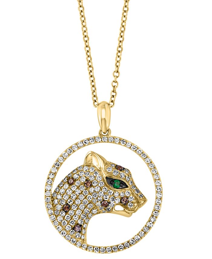 EFFY Collection EFFY® Multicolor Diamond (5/8 ct. t.w.) & Emerald ...