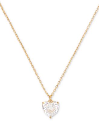 Gold-Tone Birthstone Heart Pendant Necklace, 16" + 3" extender