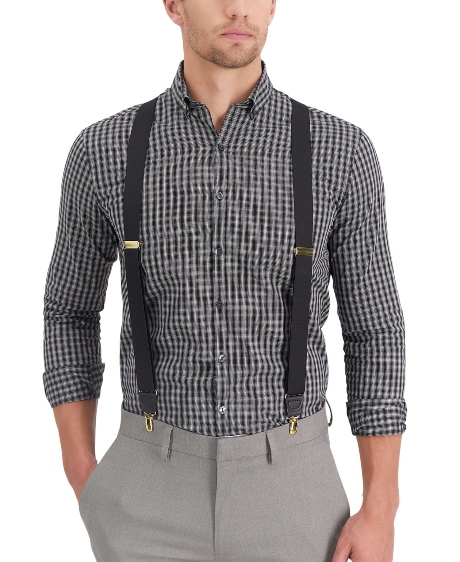 Men's Solid Suspenders
